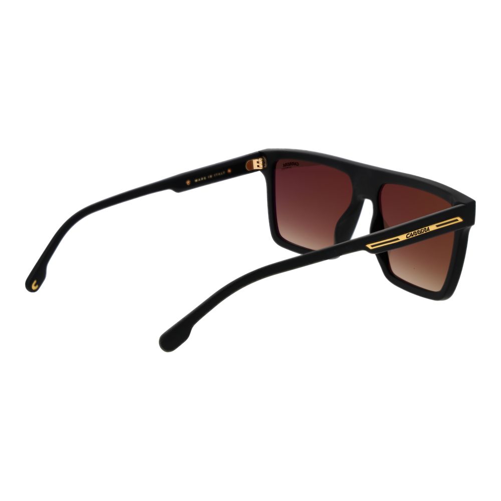 Carrera Men’s Sunglasses – Black Square Frame, Brown Gradient Lenses