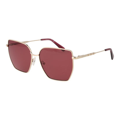 Gant Women’s Sunglasses – Gold Square Frame, Pink Lenses