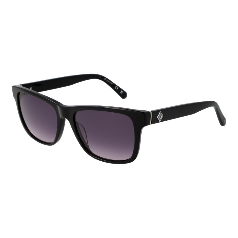 Gant Men’s Sunglasses – Black Square Frame, Grey Gradient Lenses