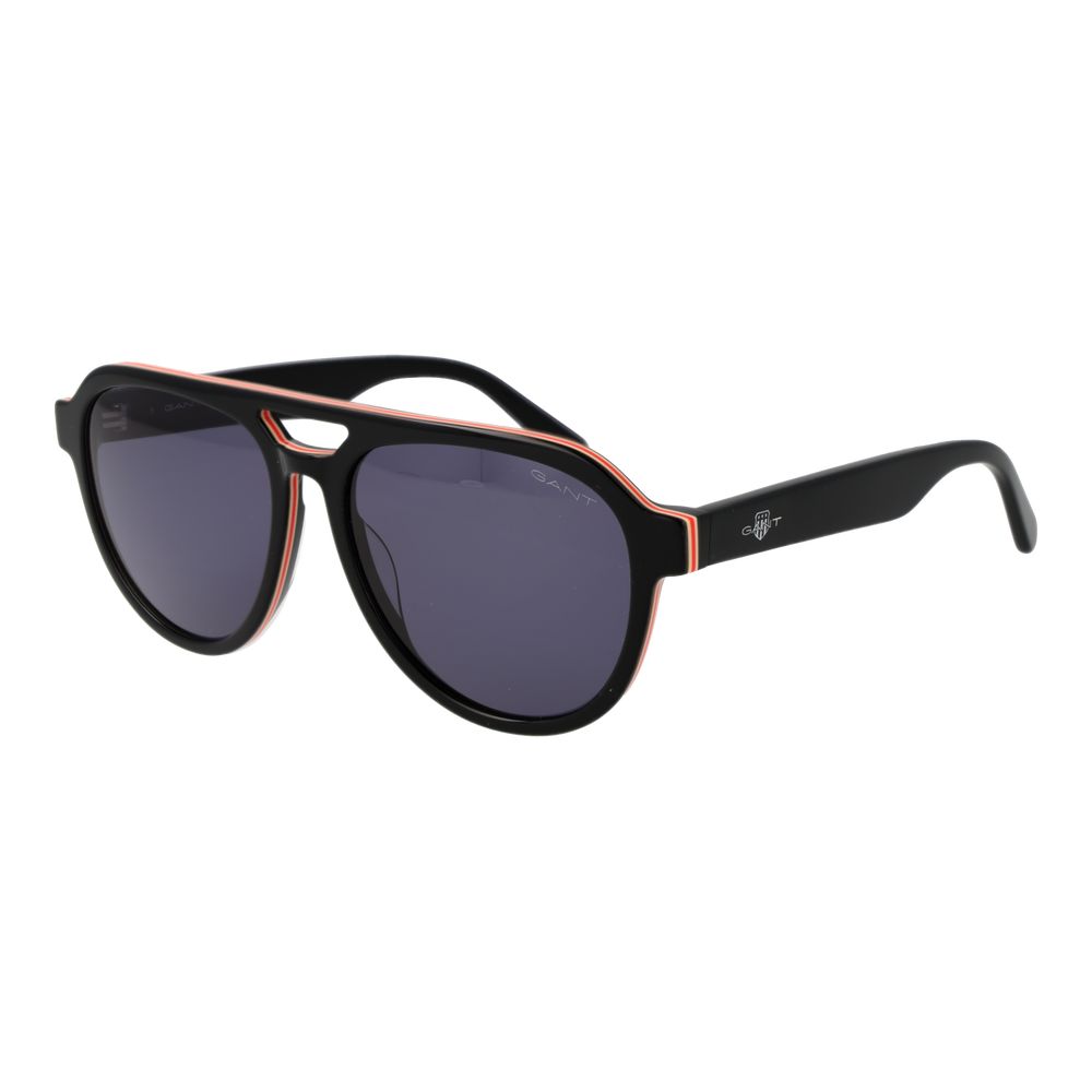 Gant Men’s Sunglasses – Black Full-Rim Frame, Grey Lenses