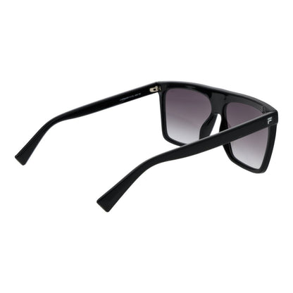 Fila Men’s Sunglasses – Black Square Frame, Grey Gradient Lenses