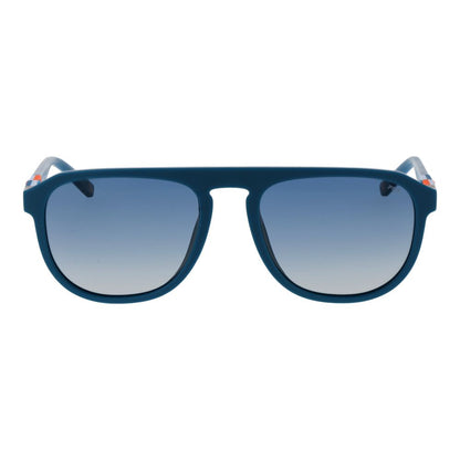 Fila Unisex Sunglasses – Blue Full-Rim Rubber Frame, Blue Lenses