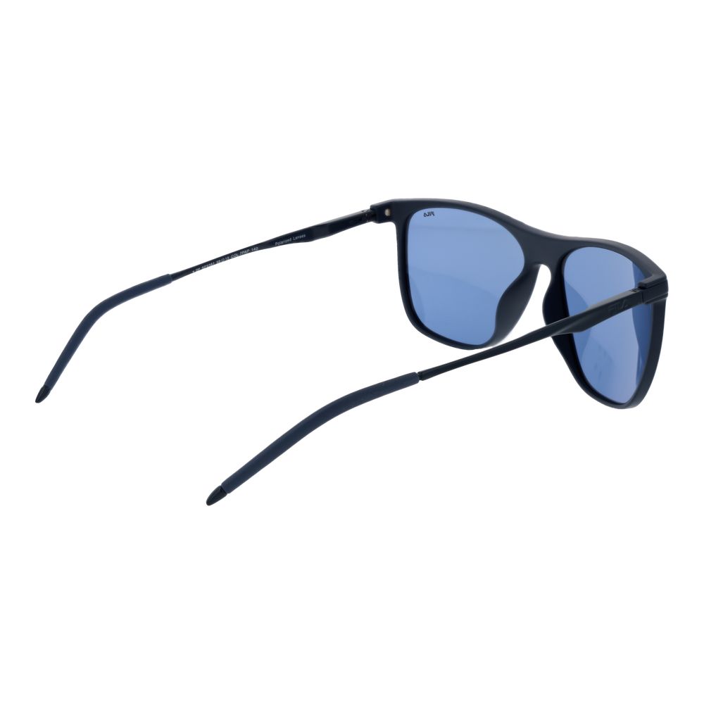 Fila Men's Sunglasses – Blue Full-Rim Frame, Polarized Lenses