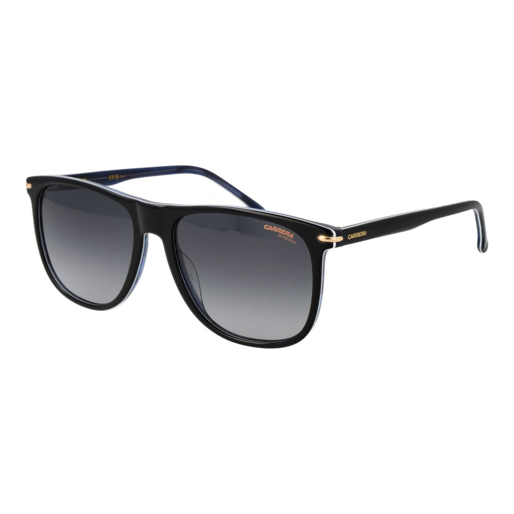 Carrera Men's Sunglasses – Black Square Frame, Grey Gradient Lenses