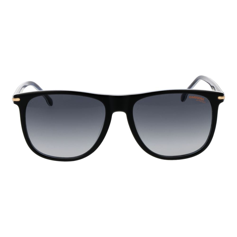 Carrera Men's Sunglasses – Black Square Frame, Grey Gradient Lenses