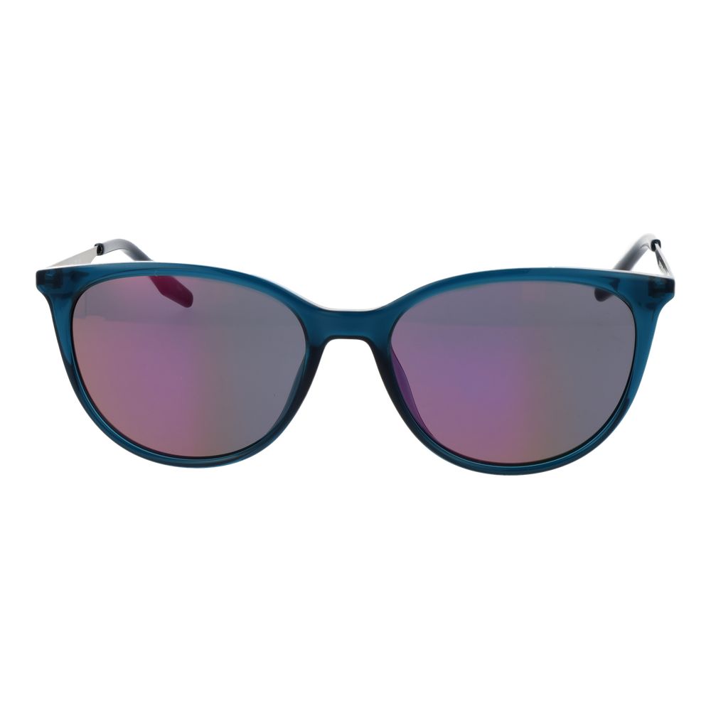 Converse Women’s Sunglasses – Turquoise Cat Eye Frame, Grey Mirrored Lenses