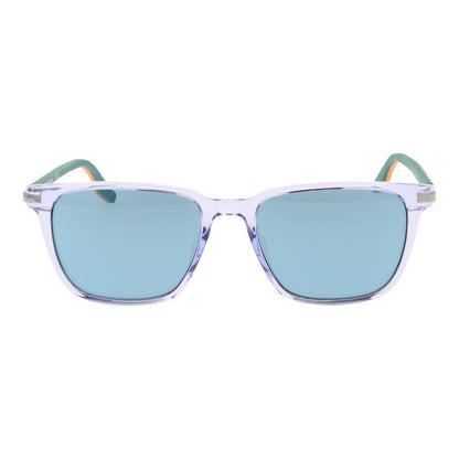 Converse Unisex Sunglasses – Blue Rubber Square Frame, Mirrored Lenses