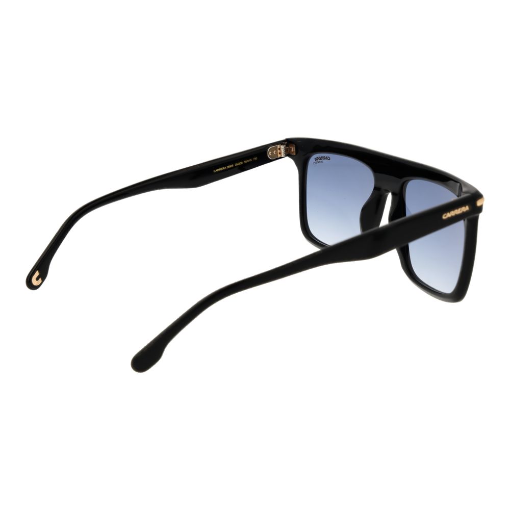 Carrera Black Acetate Sunglasses – Stylish Rectangle Frame with Blue Gradient Lenses