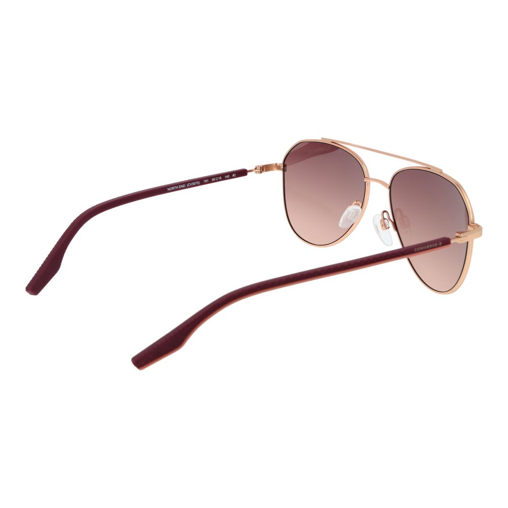Converse Unisex Sunglasses – Rose Gold Aviator Frame, Gradient Lenses