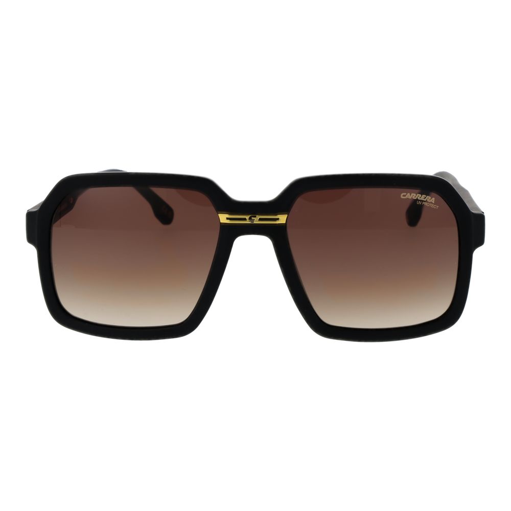 Carrera Men's Sunglasses – Black Square Frame, Brown Gradient Lenses