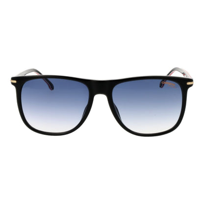 Carrera Black Acetate Sunglasses – Rectangle Frame, Blue Gradient Lenses