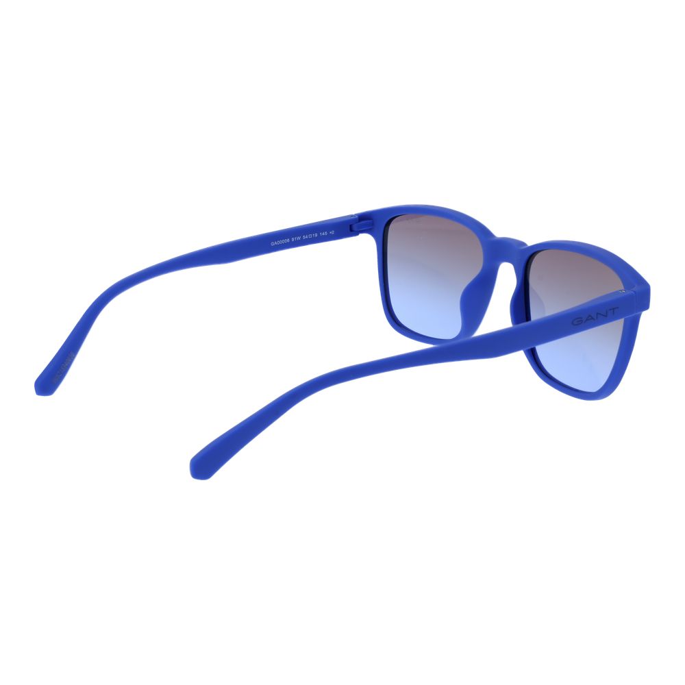 Gant Men’s Sunglasses – Blue Full-Rim Frame, Grey Gradient Lenses