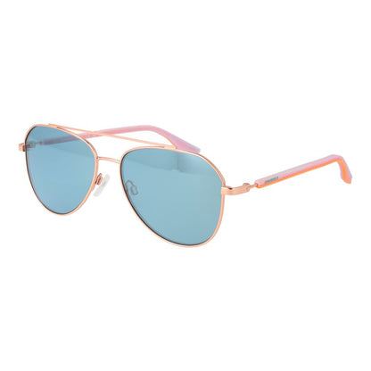 Converse Unisex Sunglasses – Rose Gold Full-Rim Frame, Blue Lenses