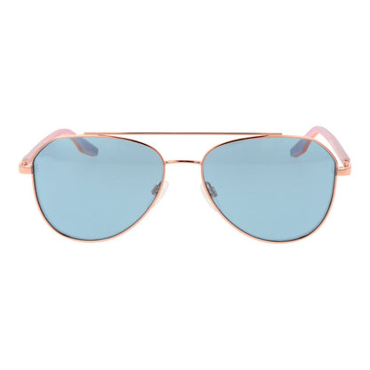 Converse Unisex Sunglasses – Rose Gold Full-Rim Frame, Blue Lenses