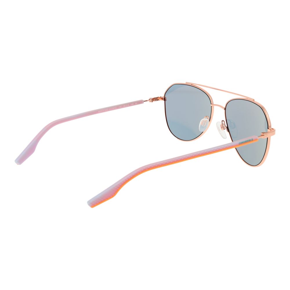 Converse Unisex Sunglasses – Rose Gold Full-Rim Frame, Blue Lenses