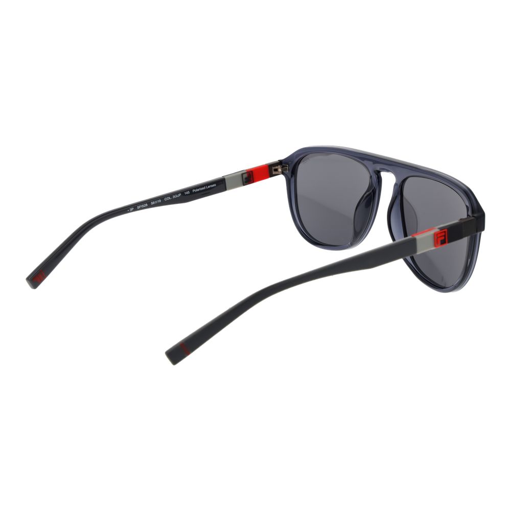 Fila Unisex Sunglasses – Grey Rubber Frame with Polarized Lenses