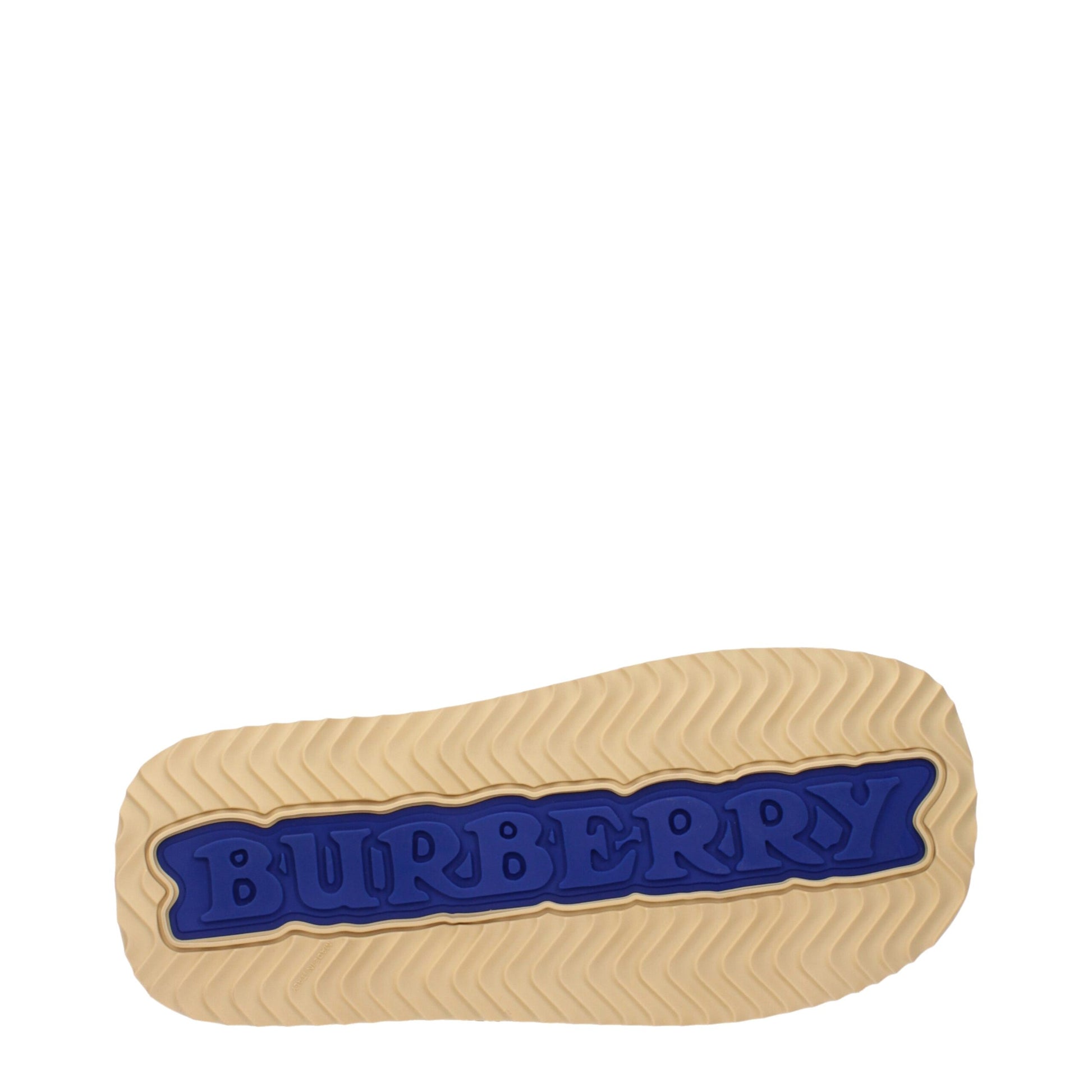 Burberry Beige EKD Slab Leather Slides