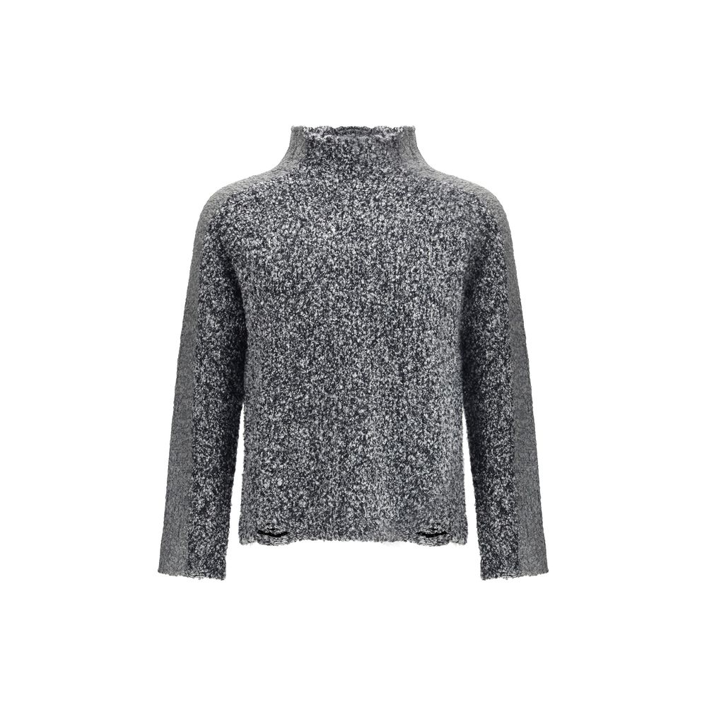 Diesel K-Erland Gray Wool Sweater