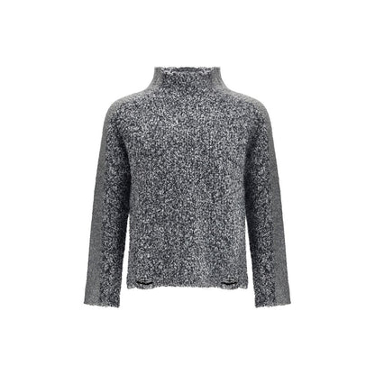 Diesel K-Erland Gray Wool Sweater