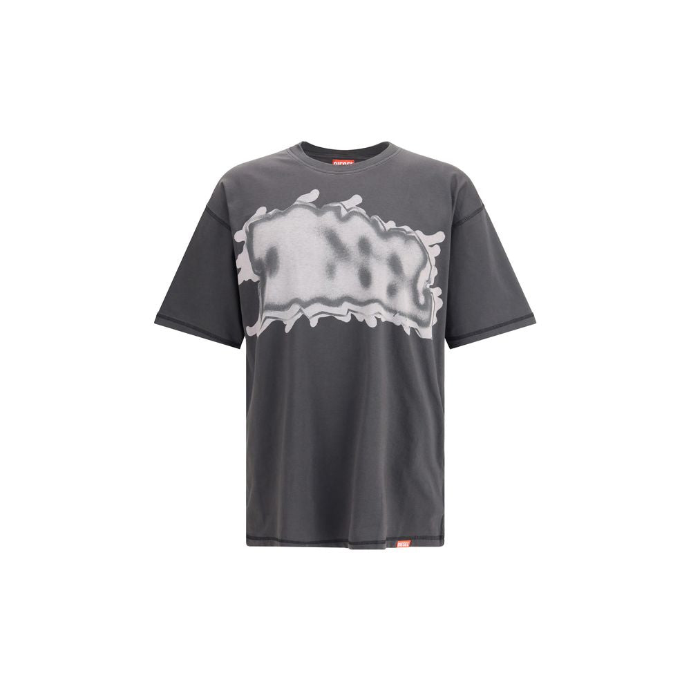 Diesel T-Leonard T-Shirt in Gray Cotton