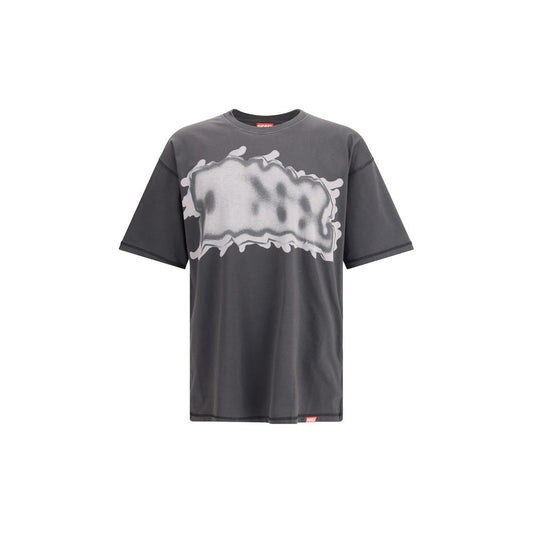Diesel T-Leonard T-Shirt in Gray Cotton