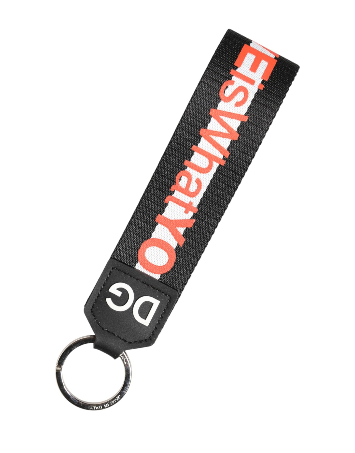 Dolce & Gabbana Black Logo Keychain Holder
