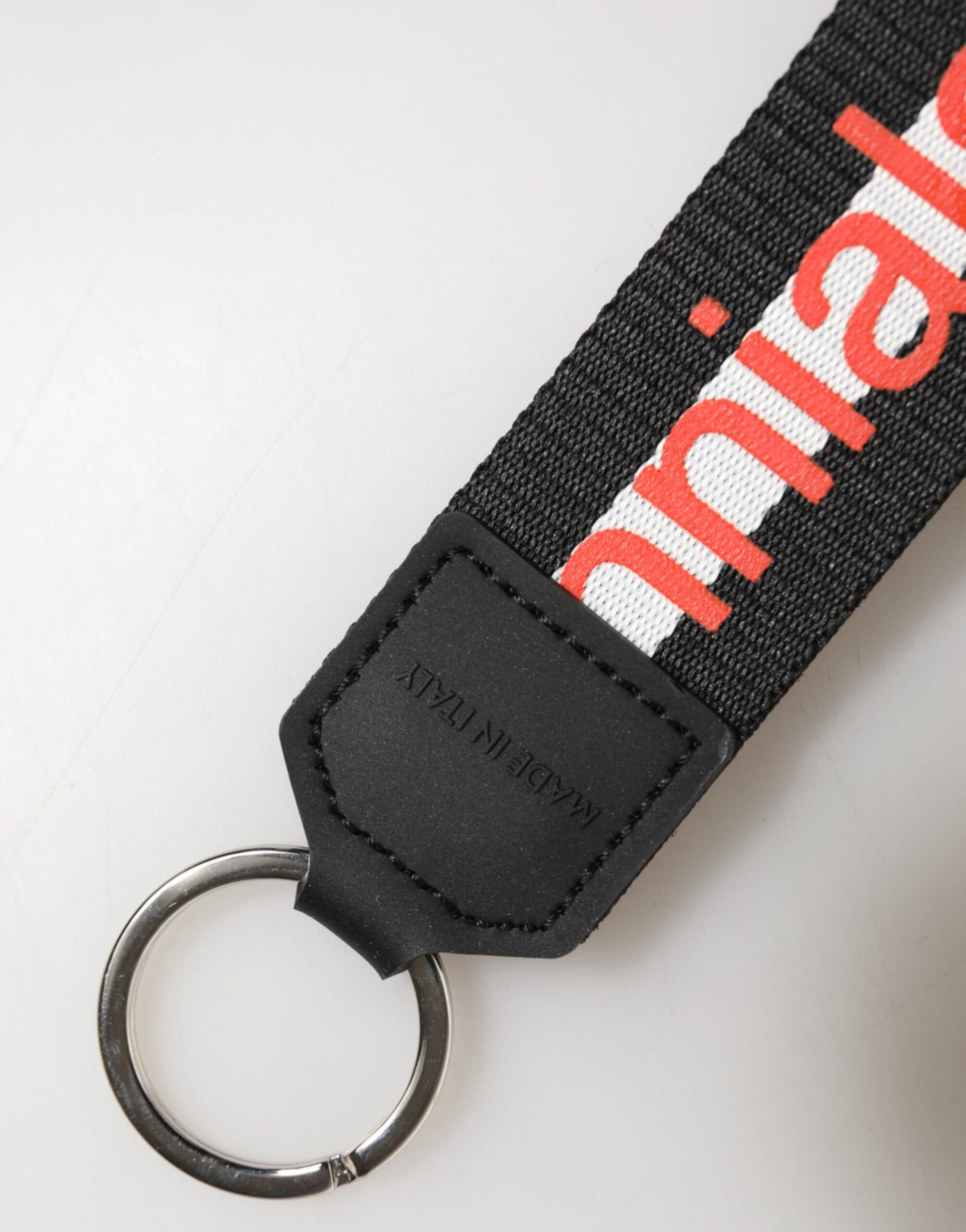 Dolce & Gabbana Black Logo Keychain Holder