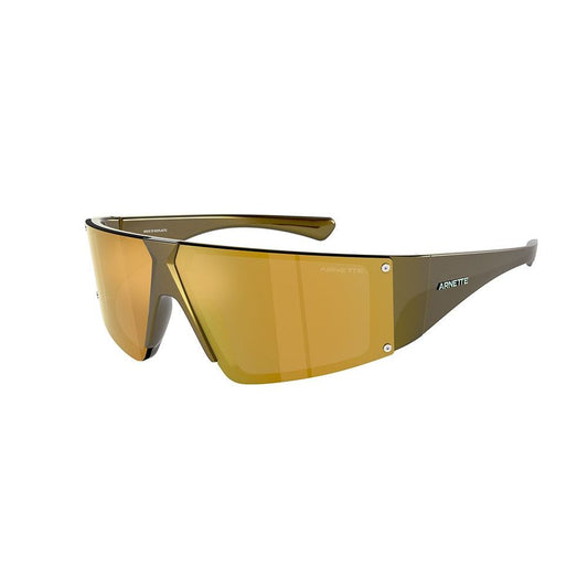 Arnette Unisex Gold Sunglasses – Stylish Mirror Finish