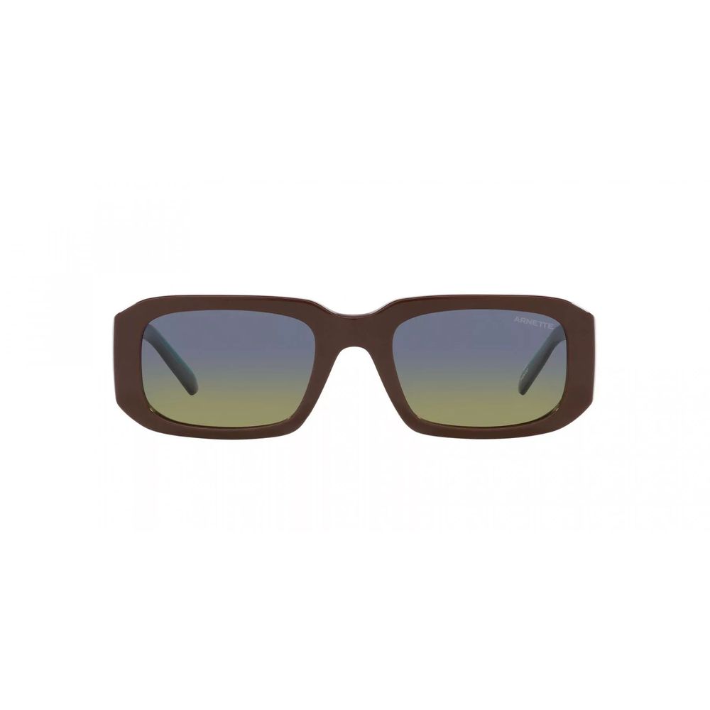Arnette Unisex Sunglasses – Brown Resin Frame, Multicoloured Lenses