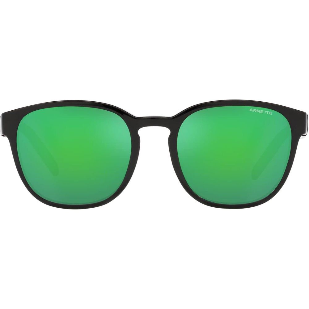 Arnette Unisex Sunglasses – Black Resin Frame, 53mm Lenses