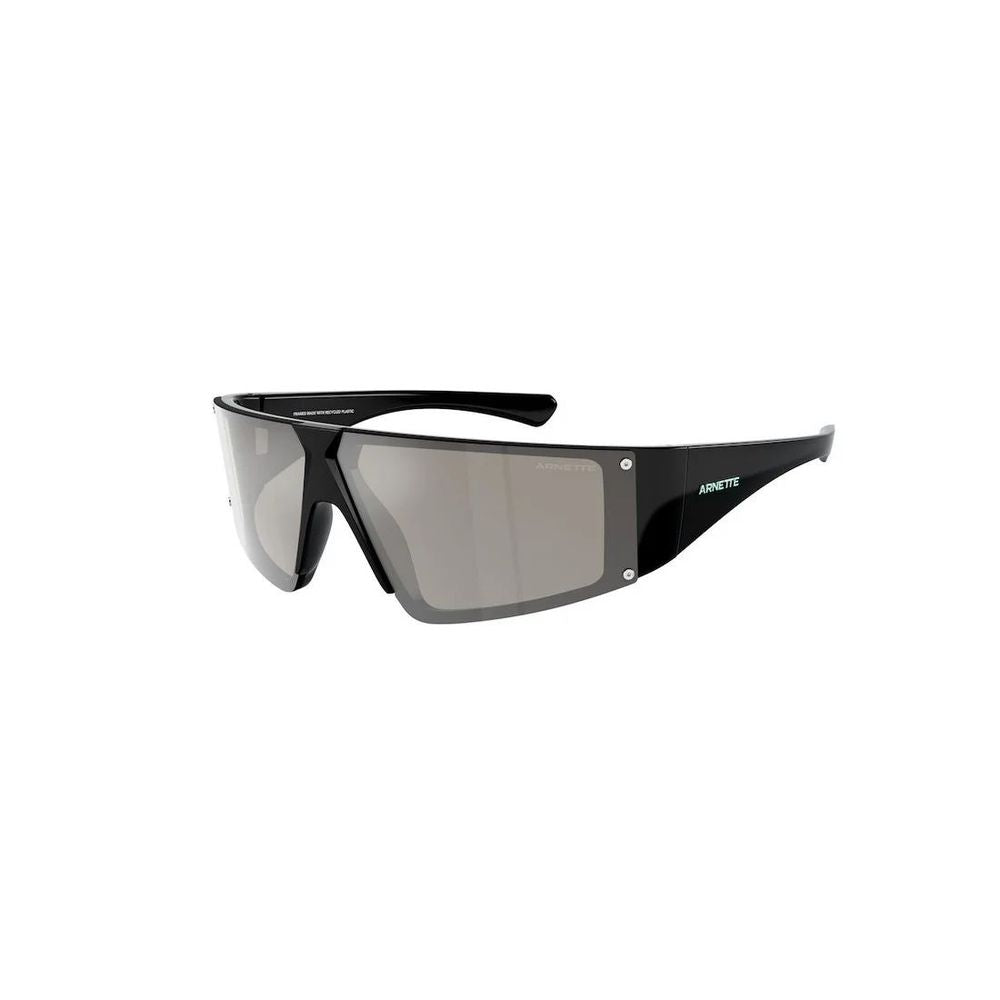 Arnette Unisex Sunglasses – Black Resin Frame, Grey Lenses