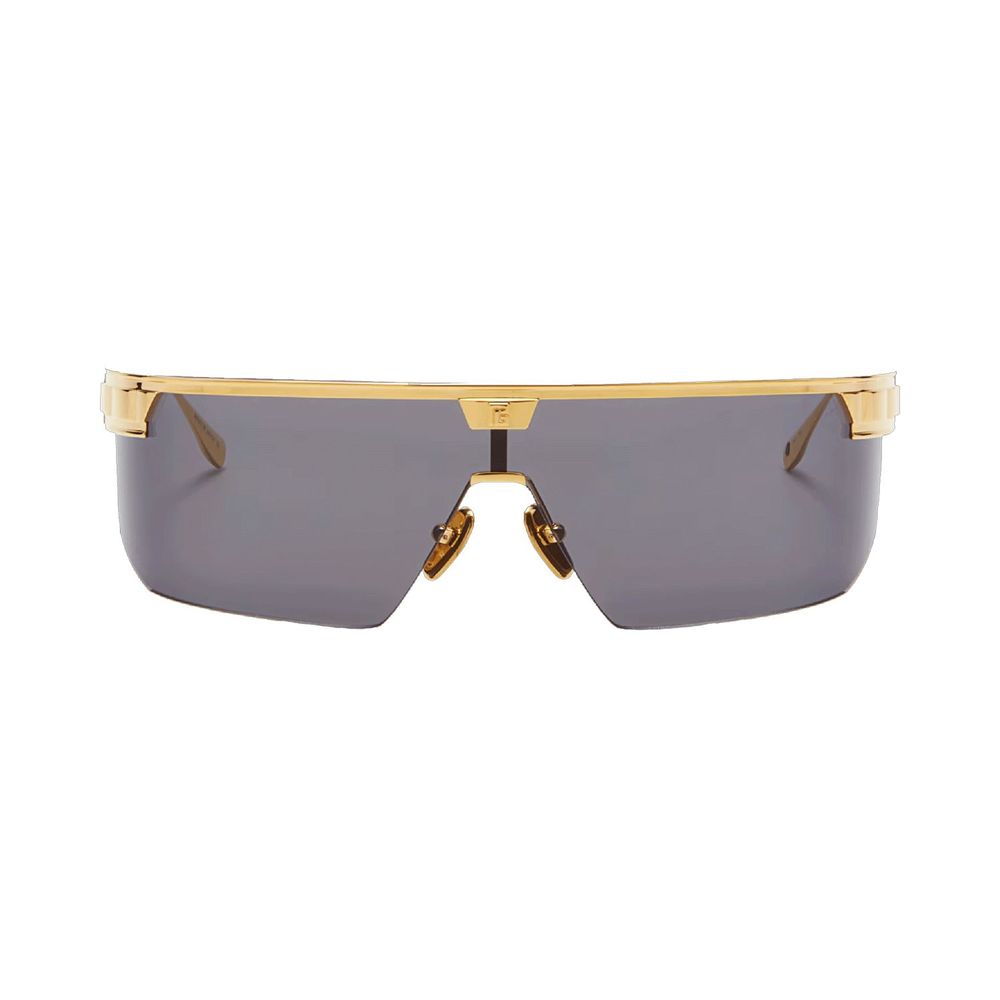 Balmain Gold Titanium Sunglasses – Unisex, Grey Lenses