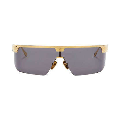 Balmain Gold Titanium Sunglasses – Unisex, Grey Lenses