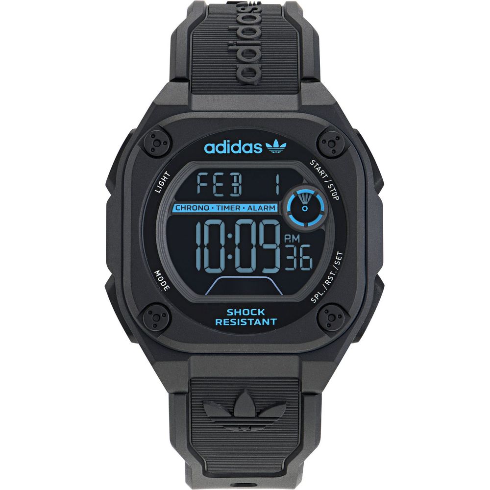 Adidas Gray Synthetic Digital Watch – Sporty Style with Durable Design