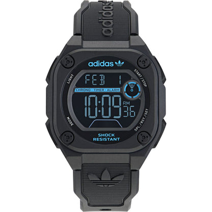 Adidas Gray Synthetic Digital Watch – Sporty Style with Durable Design