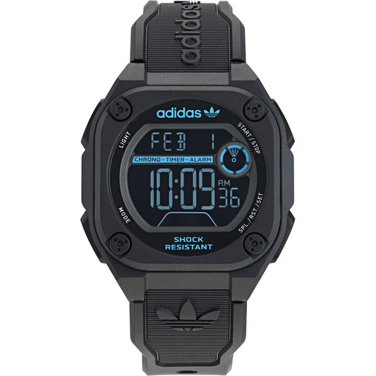 Adidas Gray Synthetic Digital Watch – Sporty Style with Durable Design