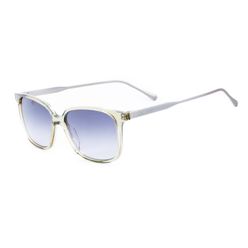 Belstaff Unisex Transparent Titanium Sunglasses – Grey Lenses