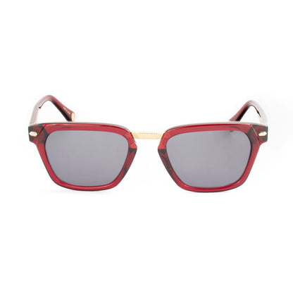 Belstaff Women’s Sunglasses – Red Acetate Frame, Grey Lenses
