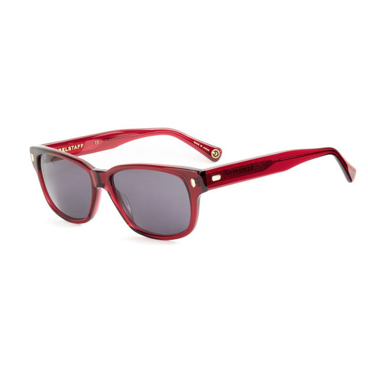 Belstaff Women’s Sunglasses – Red Acetate Frame, Grey Lenses