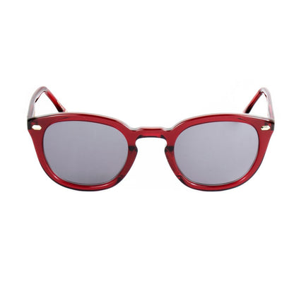 Belstaff Women’s Sunglasses – Red Acetate Frame, Grey Lenses
