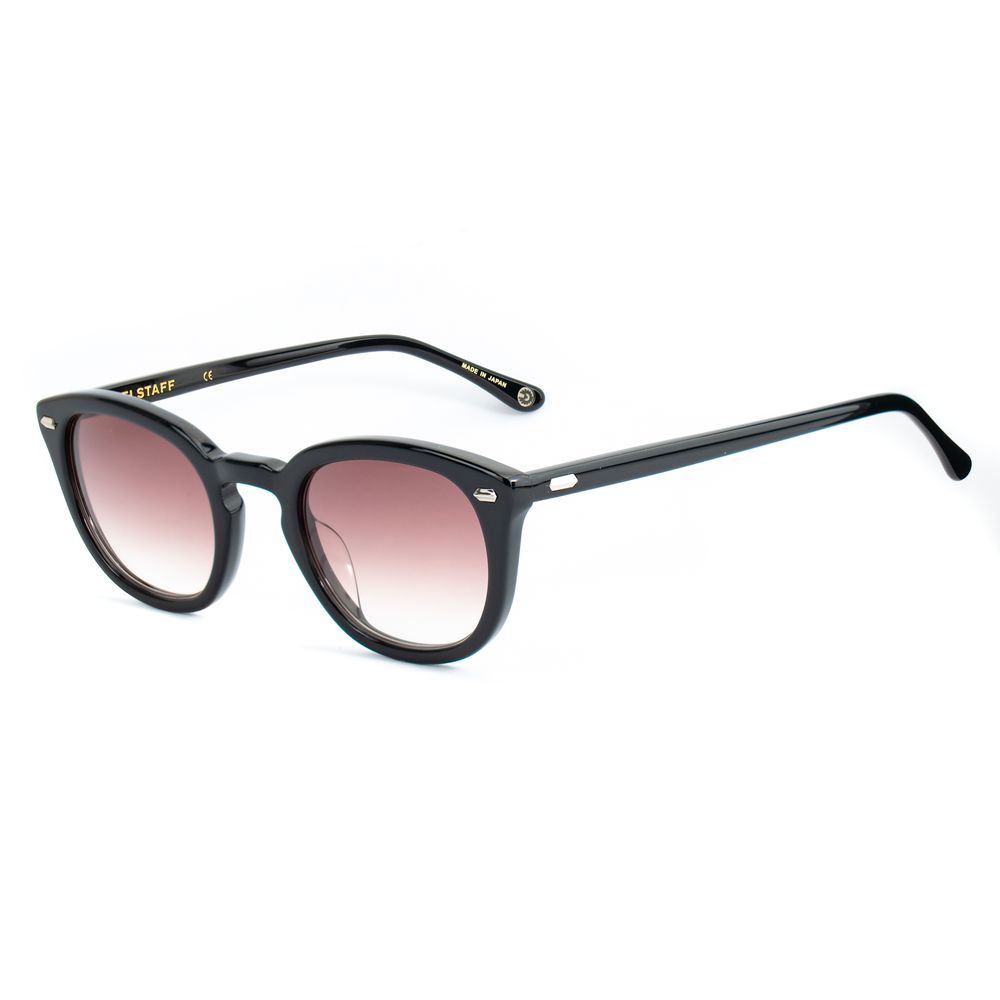 Belstaff Unisex Grasmere Sunglasses – Black Acetate Frame, Brown Lenses