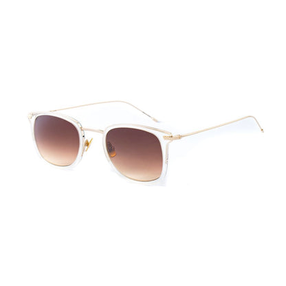 Belstaff Unisex Herongates208 Sunglasses – Gold Titanium Frame, Brown Lenses