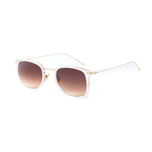 Belstaff Unisex Herongates208 Sunglasses – Gold Titanium Frame, Brown Lenses