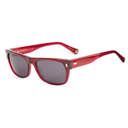 Belstaff Women’s Sunglasses – Red Acetate Frame, Grey Lenses