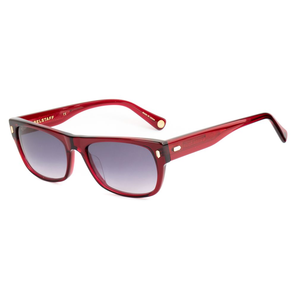 Belstaff Women’s Sunglasses – Red Acetate Frame, Grey Lenses