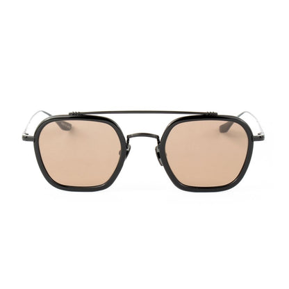 Belstaff Men's Sunglasses – Black Titanium Frame, Brown Lenses