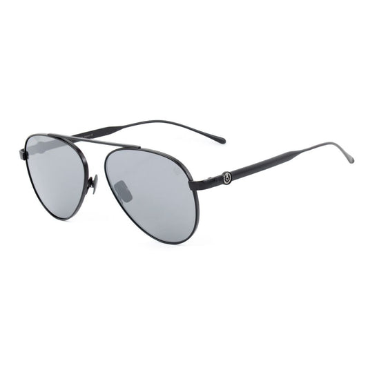 Belstaff Men’s Black Titanium Sunglasses with Grey Lenses