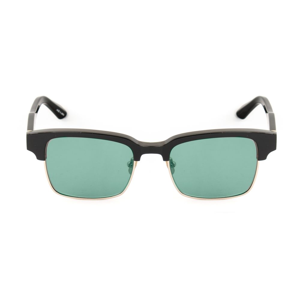 Belstaff Women’s Sunglasses – Black Acetate Frame, Green Lenses