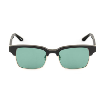 Belstaff Women’s Sunglasses – Black Acetate Frame, Green Lenses