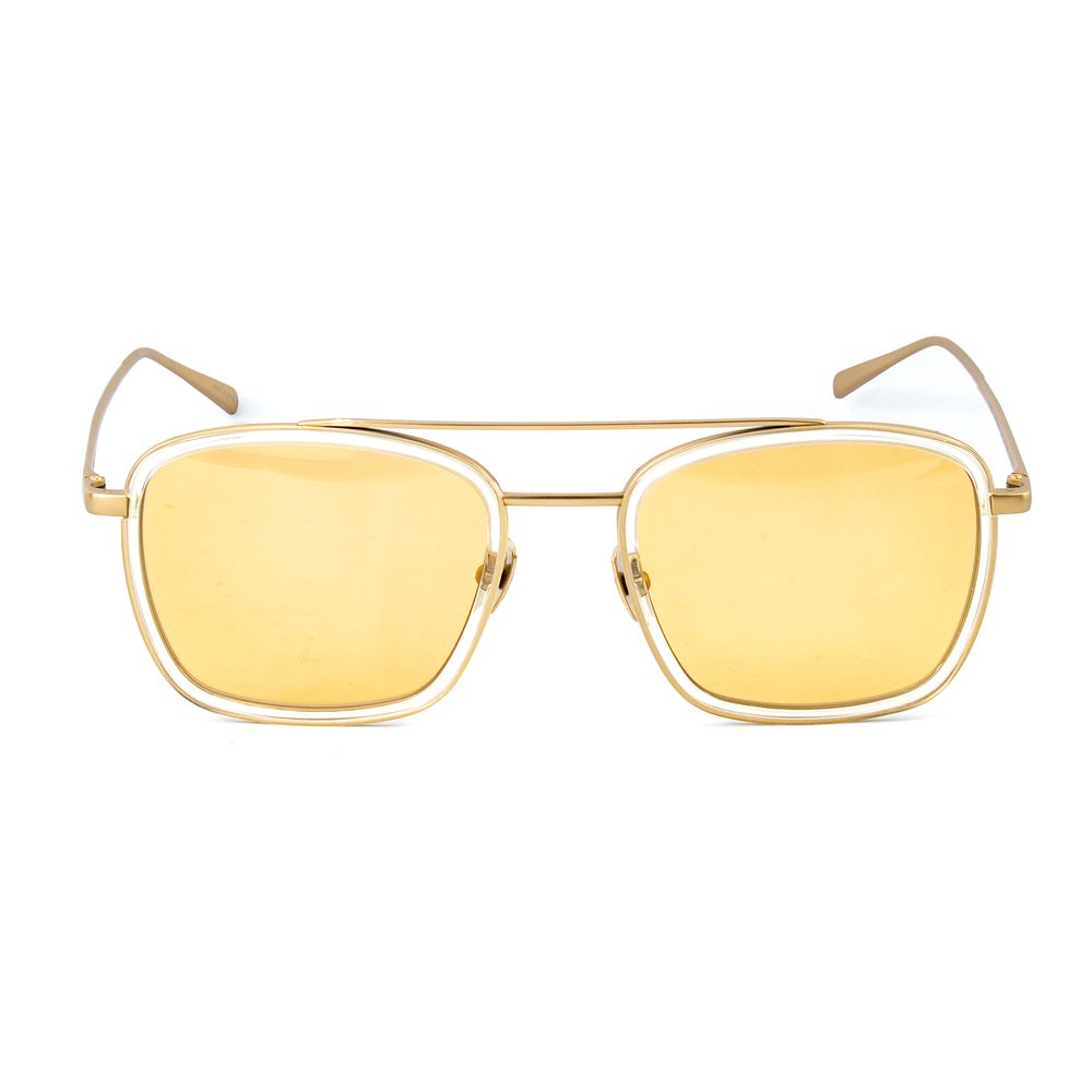Belstaff Unisex Ryder Titanium Sunglasses – Golden Lenses